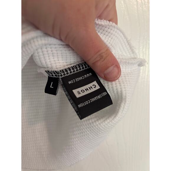 CHNGE WDOYS Cropped Rib Tank Women Don't Owe you Large White - Picture 6 of 6